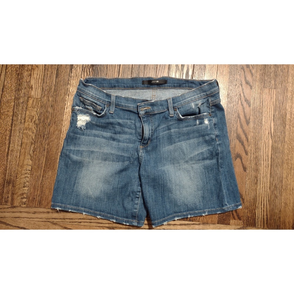Joe's Jeans Irisa Distressed Denim Shorts Medium Wash Blue Size‎ 30 TJUIRS4870